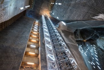 Salina Turda salt mine in Turda