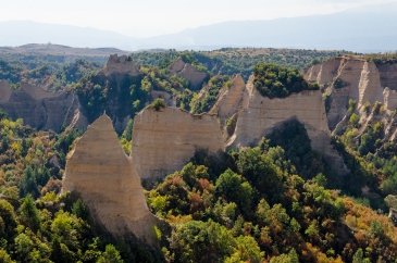 Sandstone pyramids in Melnik