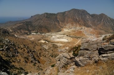 Wulkan na wyspie Nisyros - Grecja