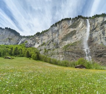 Wodospad murrenbach (staubbach) Lauterbrunnental