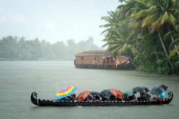 Rozlewiska rzeki Kerala - Indie