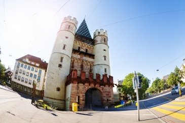 Spalentor gate in the ancient city walls of Base