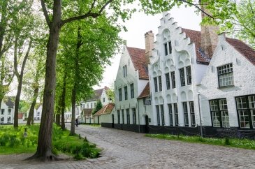 Domy Beguinages w Brugii- Belgia