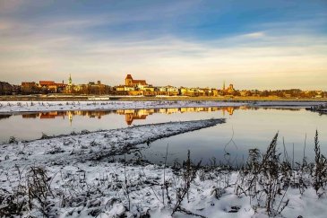 Krajobraz zimowy Toruń